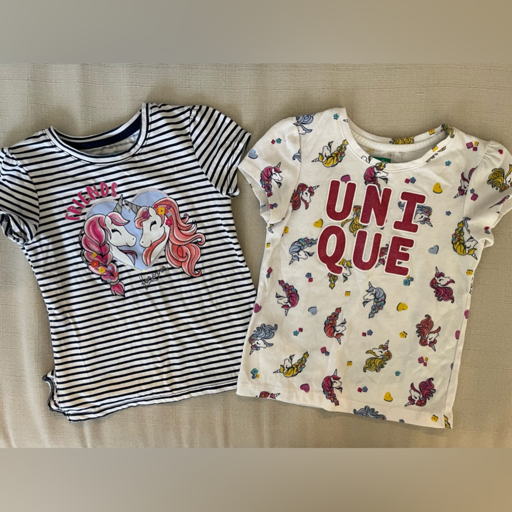 Unicorn Unique toddler shirt set size 5T